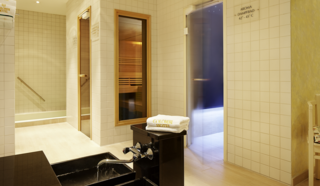 Sauna und Wellnessbereich Eingang